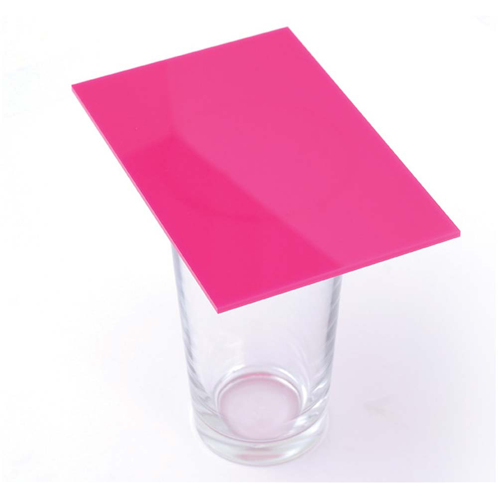 Premium Cast Acrylic 3mm Sheet - Solid Cerise Pink 1000 x 500mm