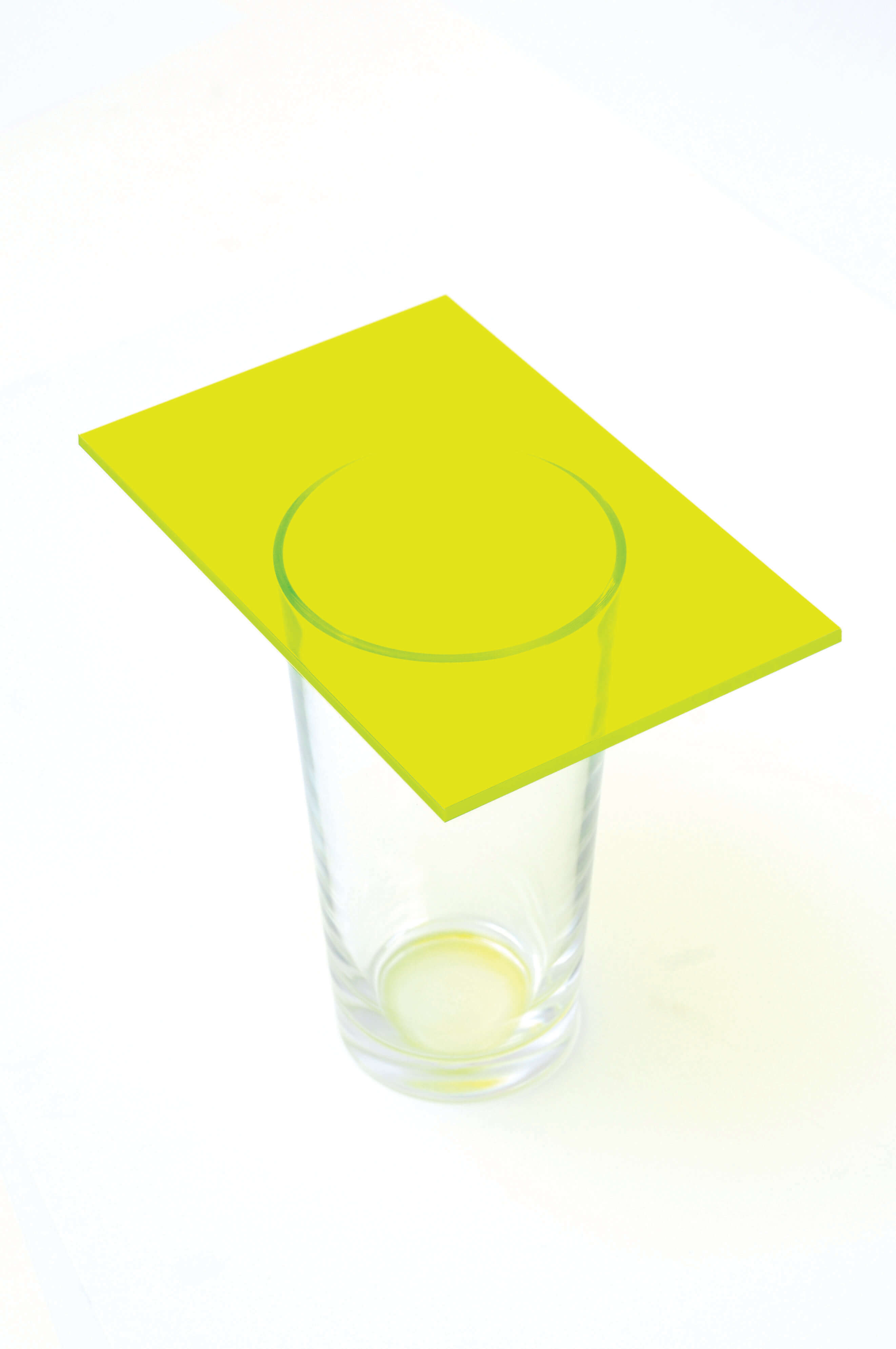 Tinted Cast Acrylic 3mm Sheet - Yellow 1000 x 500mm