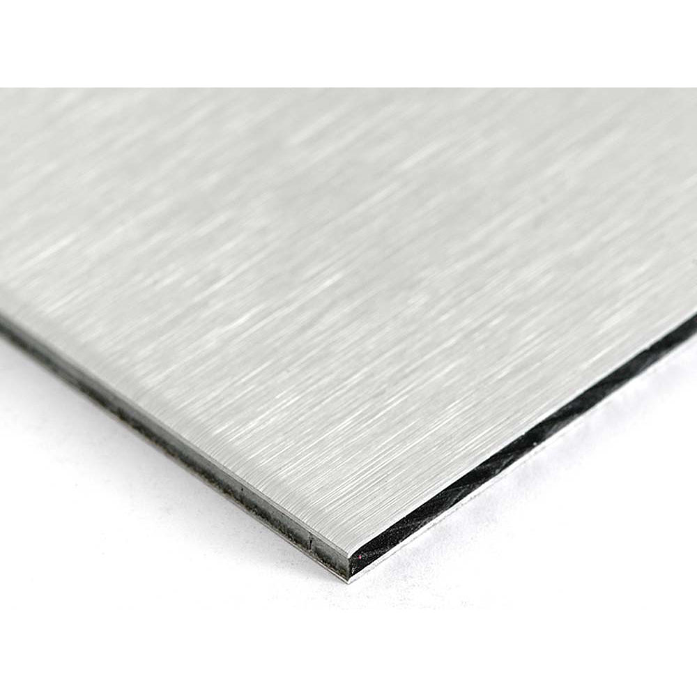 Brushed Aluminium Composite Sheet 605 x 1220mm