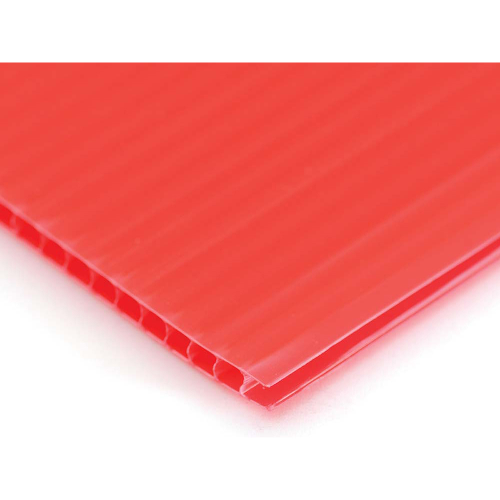 Polypropylene Corrugated 3.5mm Sheets - Pack of 5 - Assorted Colours