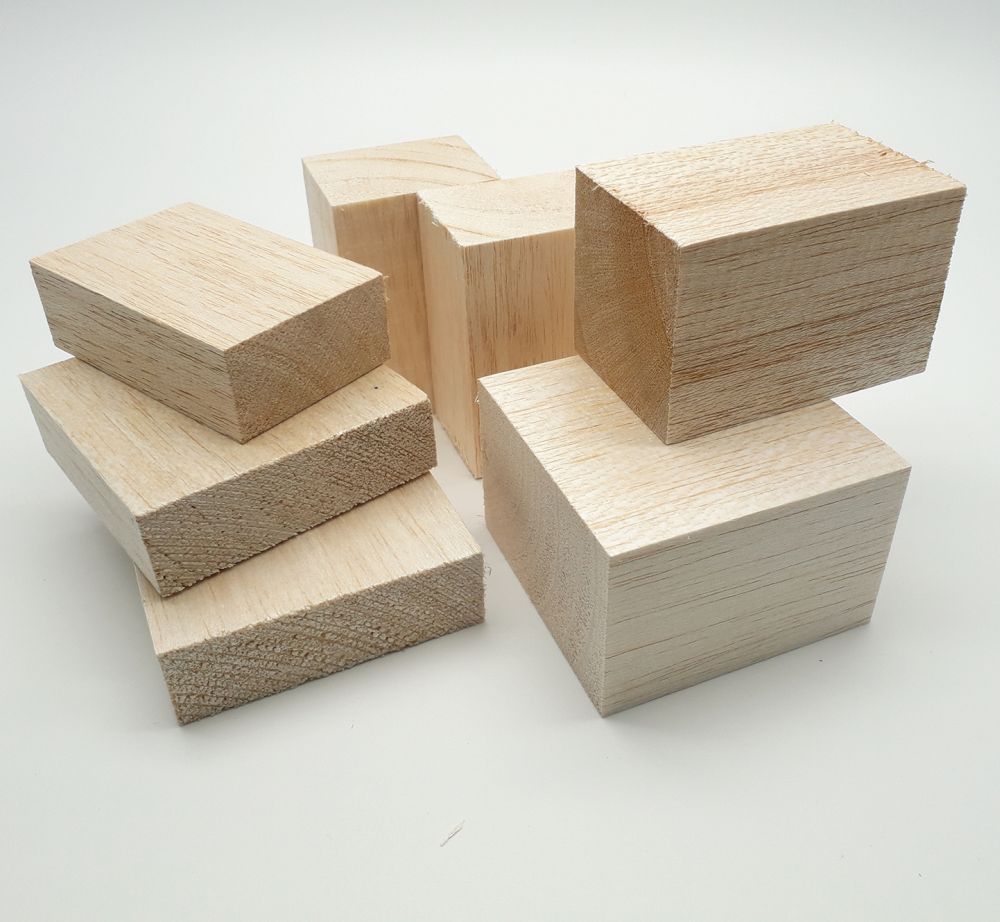 Balsa Carving Block Pack, Balsa, Wooden Materials, Materials