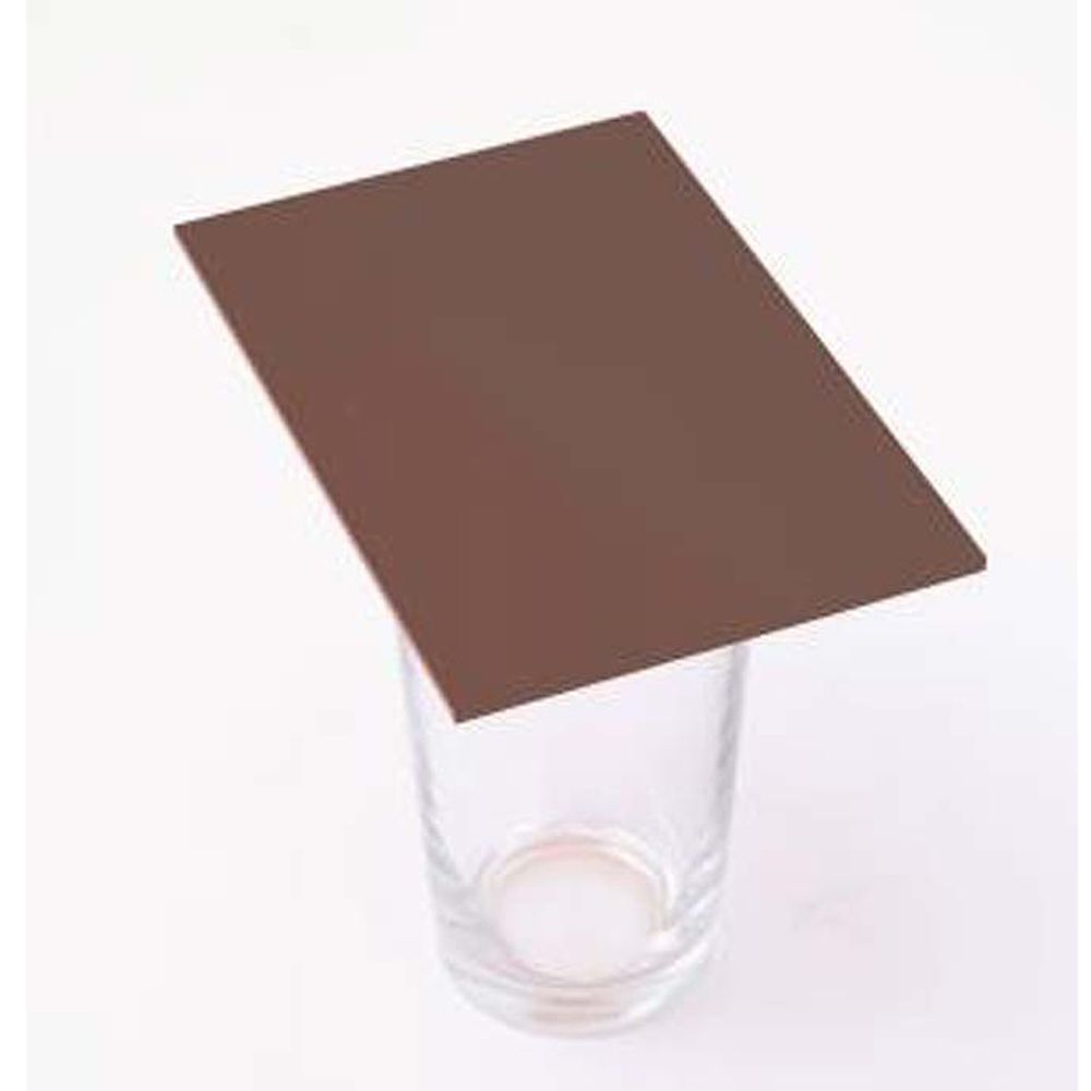 Premium Cast Acrylic 3mm Sheet - Solid Brown  600 x 400mm