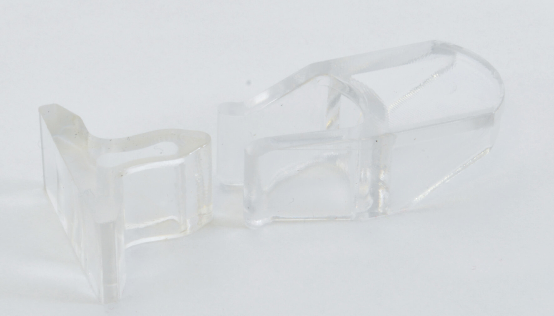 Clear Acrylic Door Catches - Pack of 10