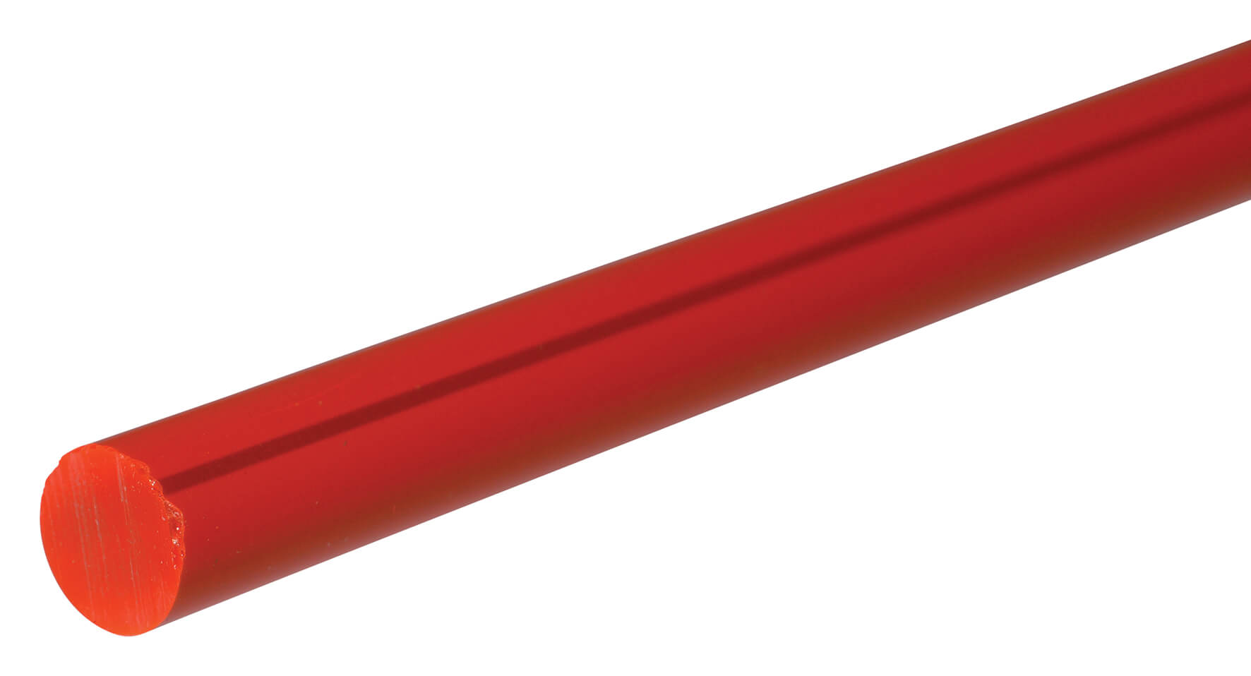 Fluorescent Acrylic Rod 10mm x 500mm - Red
