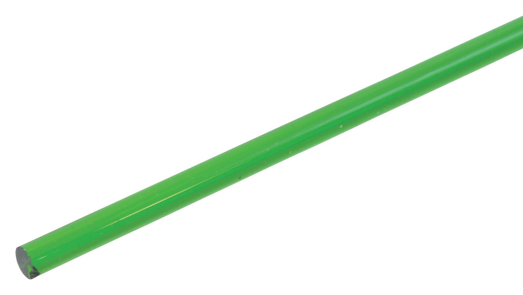 Transparent Acrylic Rod 6.4mm x 610mm  - Green