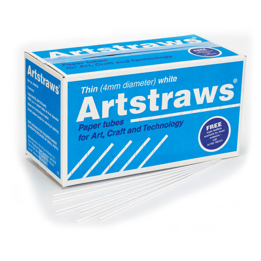 Artstraws White 4mm - pack of 1800