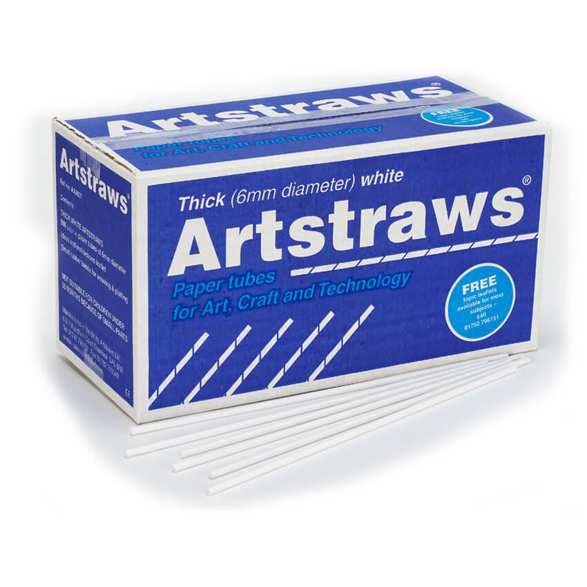 Artstraws White 6mm - pack of 900