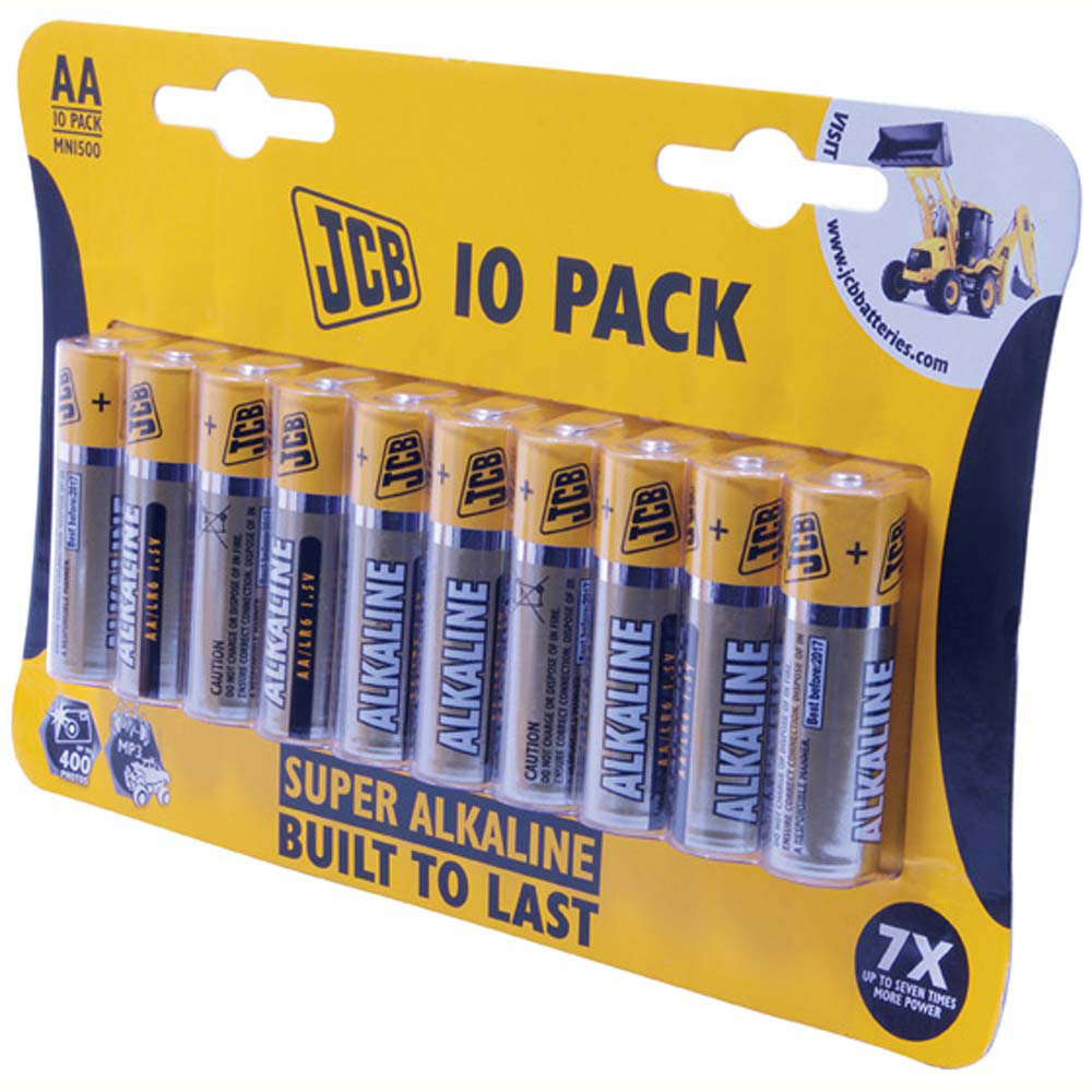 JCB Alkaline AA Battery - Pack Of 10