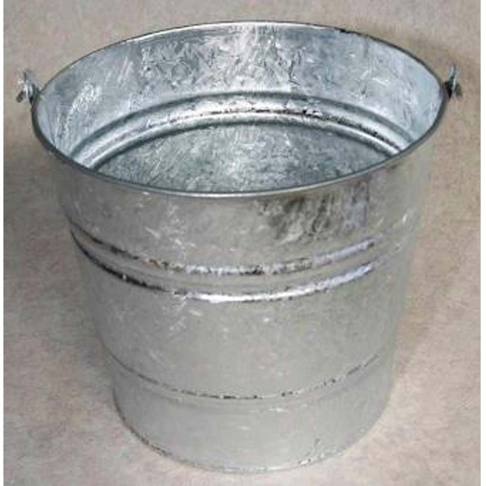 Metal Galvanised Bucket  No.12 - 10in