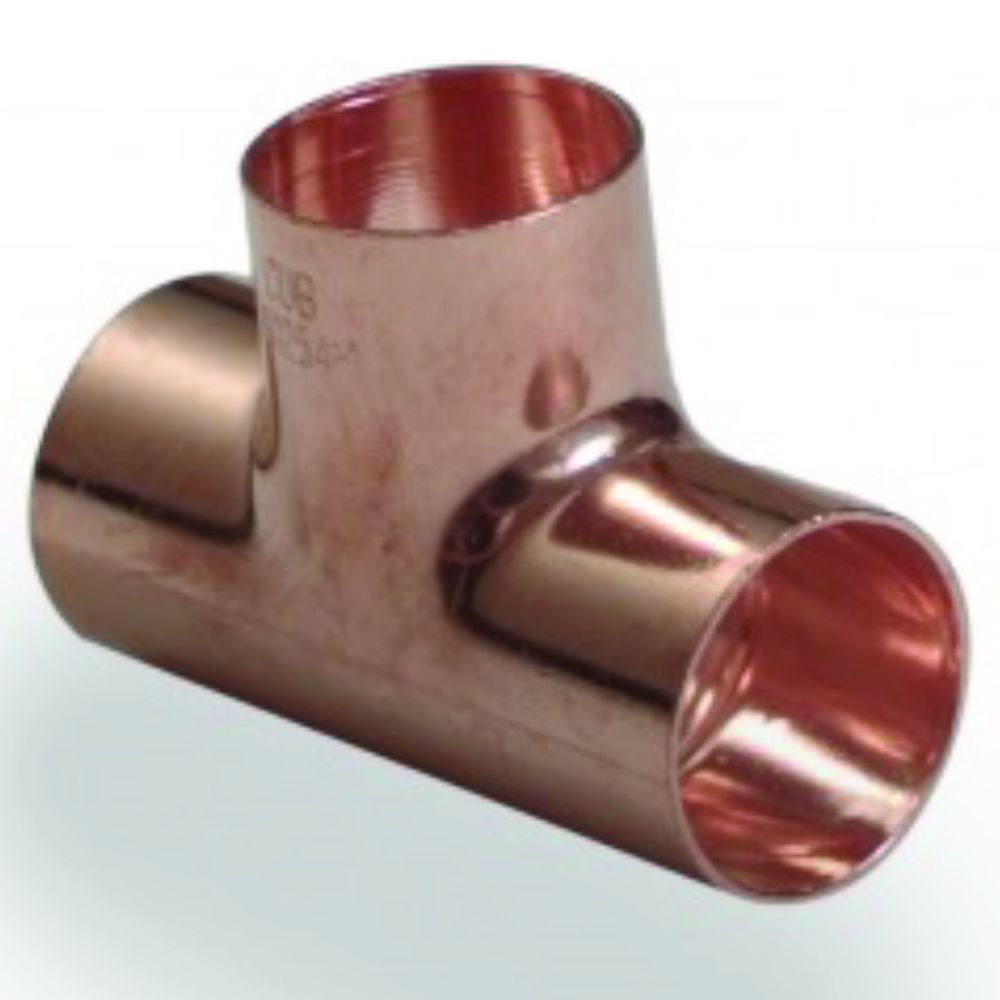 Copper End Feed Tee - 28mm