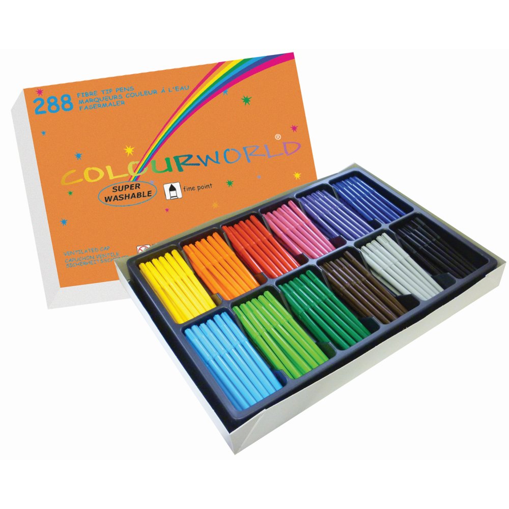 Colouring Pens Fine Point - Pack of 288