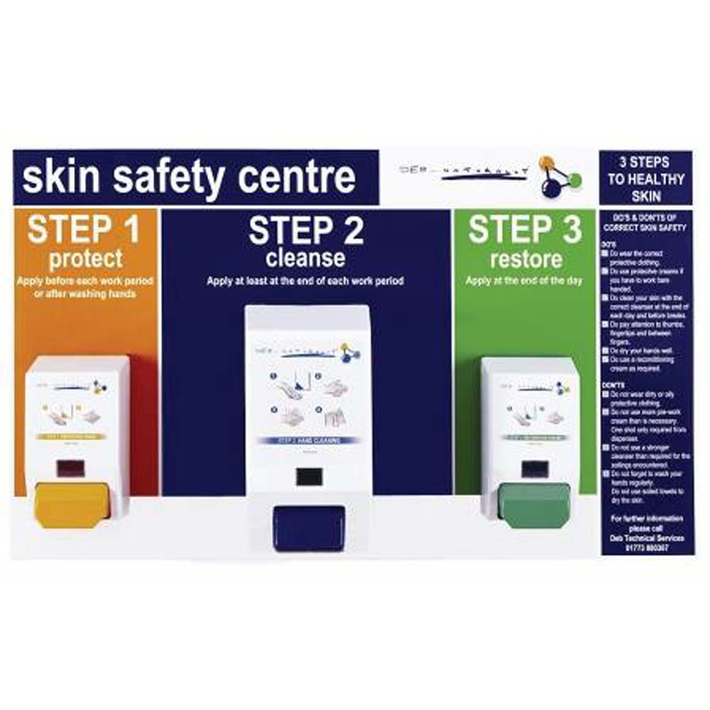 Deb Skin Safety Centre - Backboard and Empty Dispensers