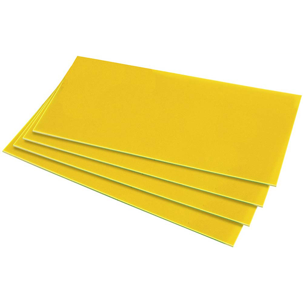 HIPS 1.5mm Sheet  - 254mm  x 457mm - Yellow