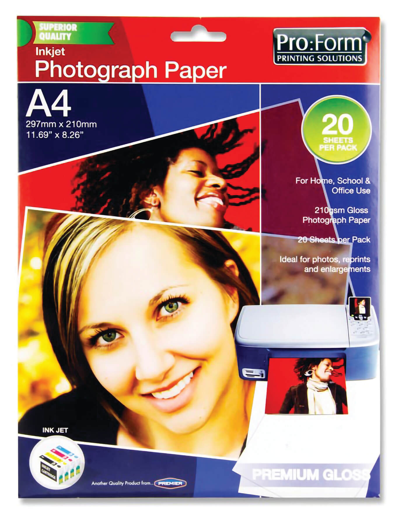 Photo Inkjet Paper A4 - Pack of 20