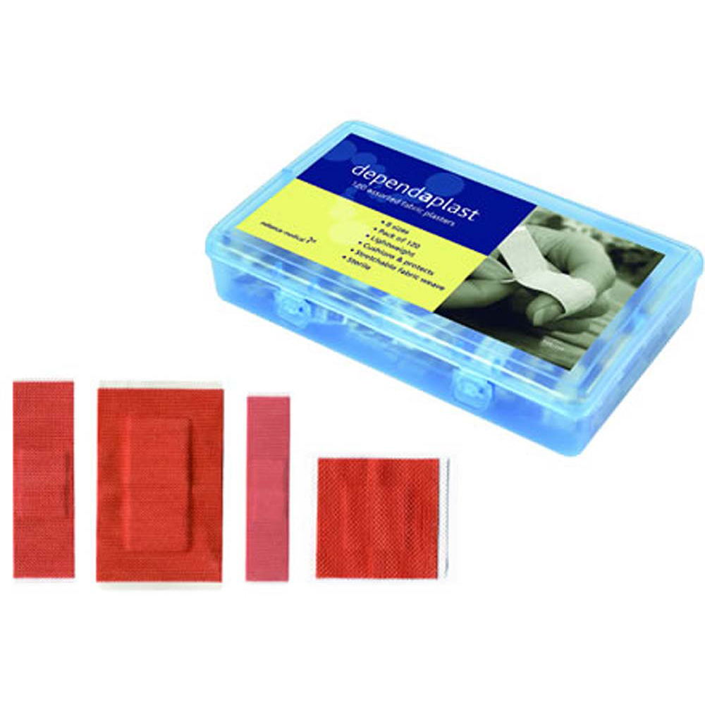 Fabric Sterile Plasters - Assorted Pack of 120