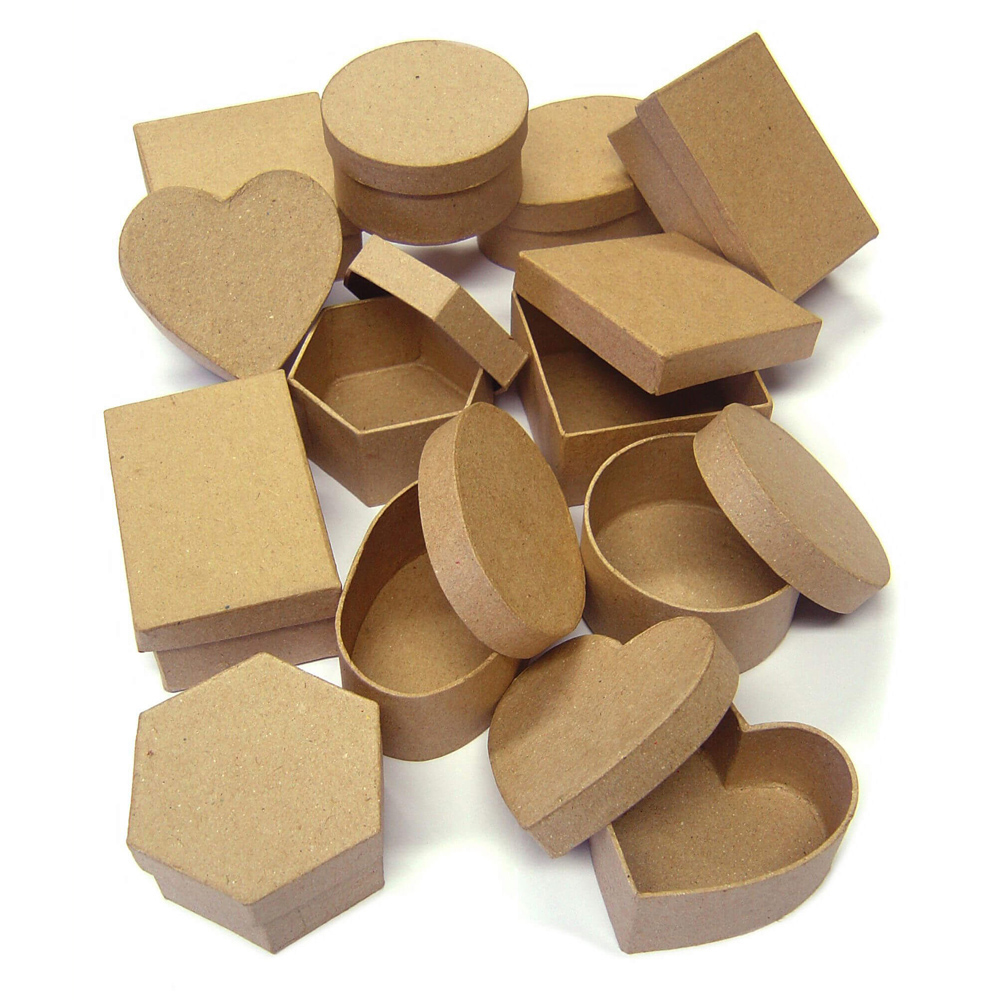 Paper Mache Boxes - Pack 12