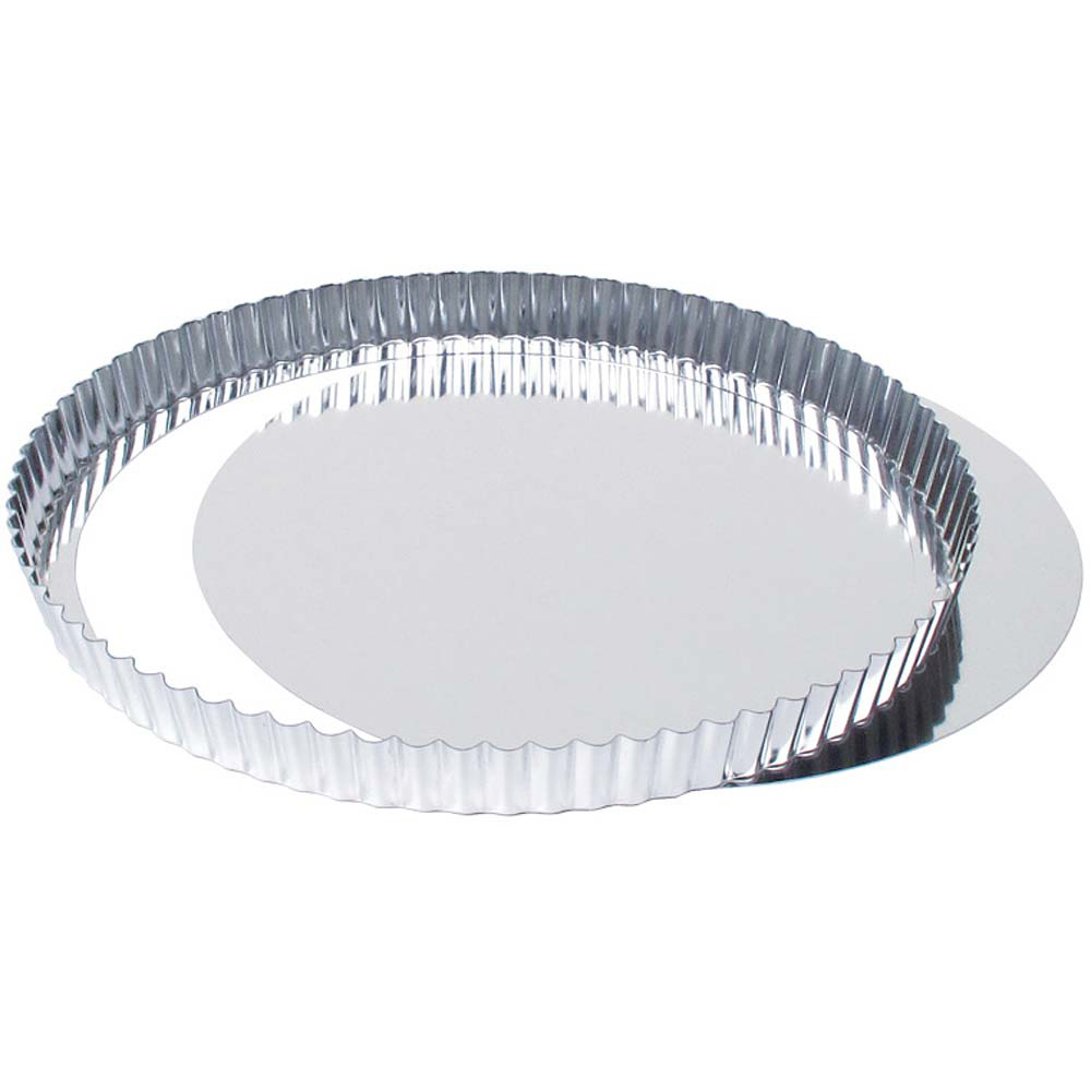 Round Fluted Quiche Tin with Removable Base