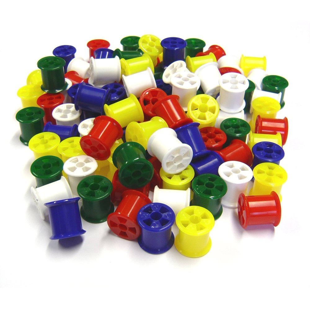 Plastic Cotton Reels - pack of 100