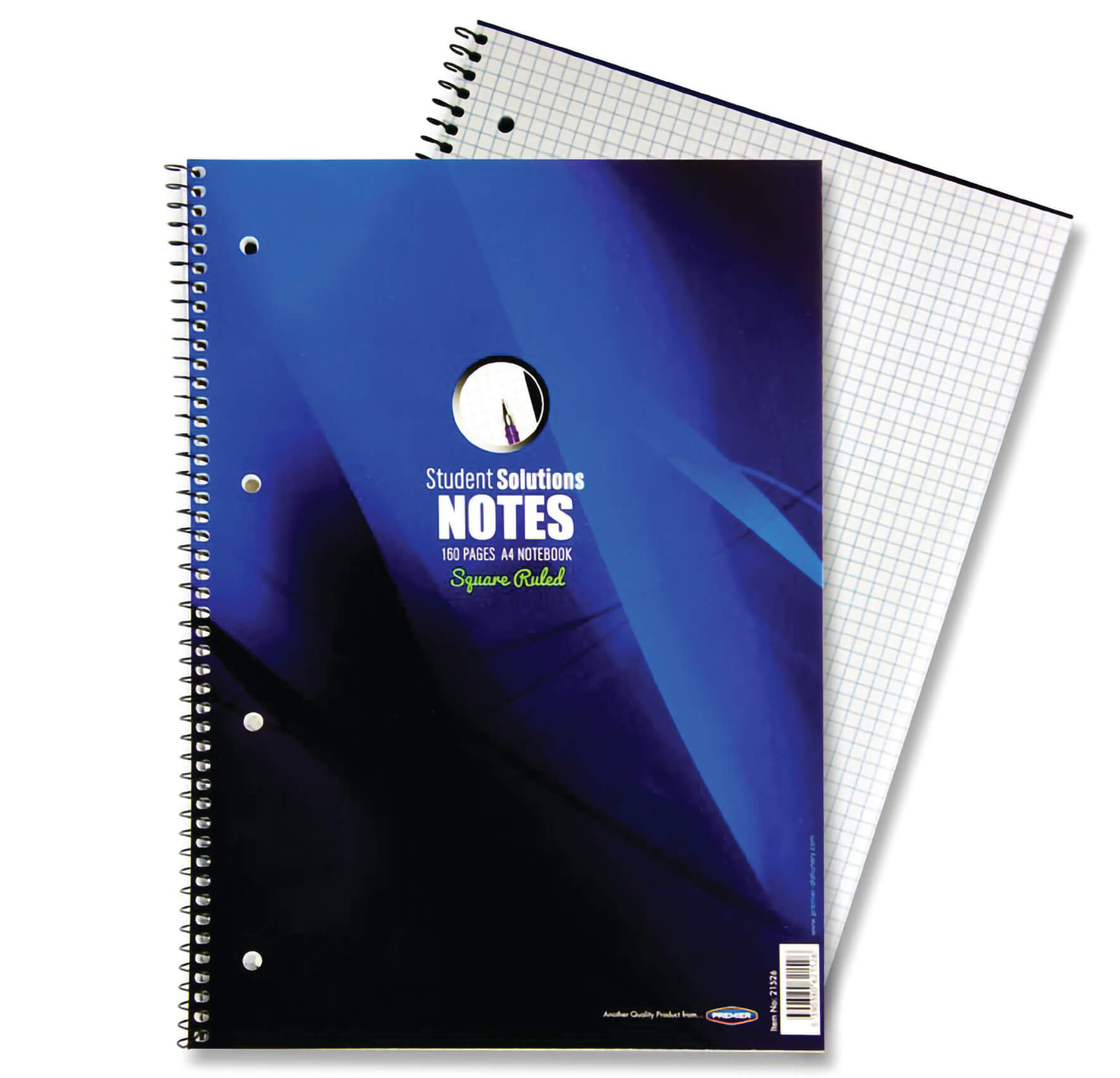 Spiral Notebook 5mm Squares A4 - 160 Page