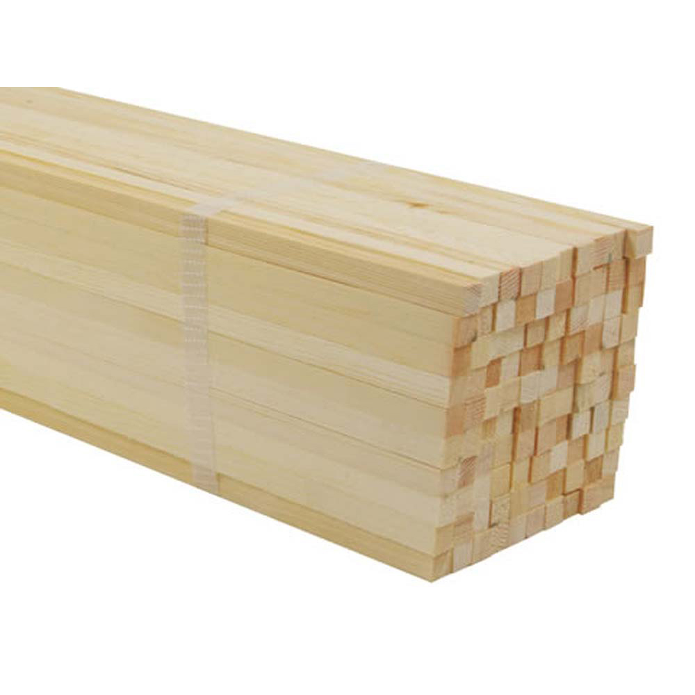 Softwood Square 10 x 10mm, 600mm Long (Pack of 100)