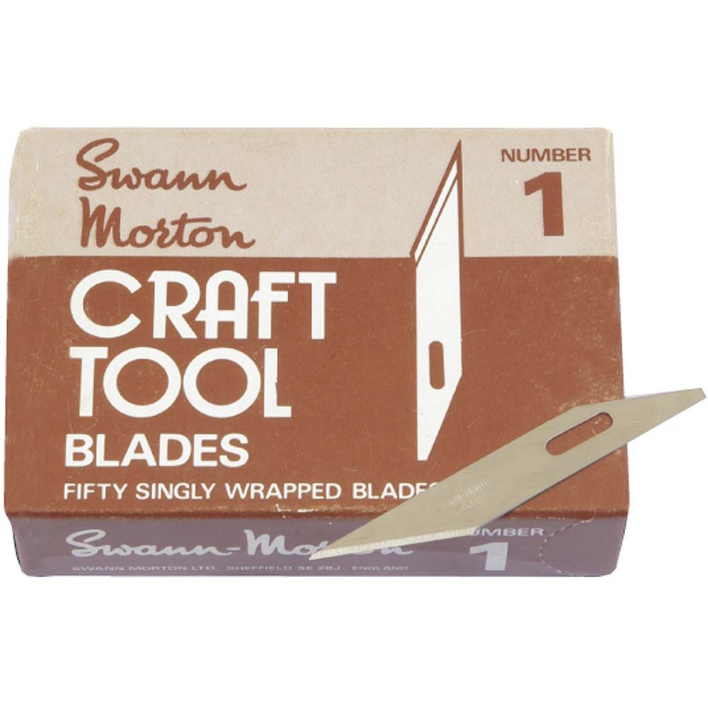 No.1 Blades to suit Swann Morton Craft Knife (Pack of 50)