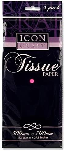 Tissue Paper Hot Pink 500x700mm - Pack of 5