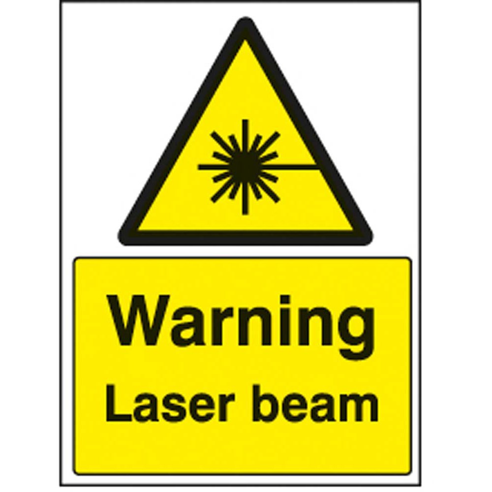 Warning Laser Beam - R/P 150x200mm