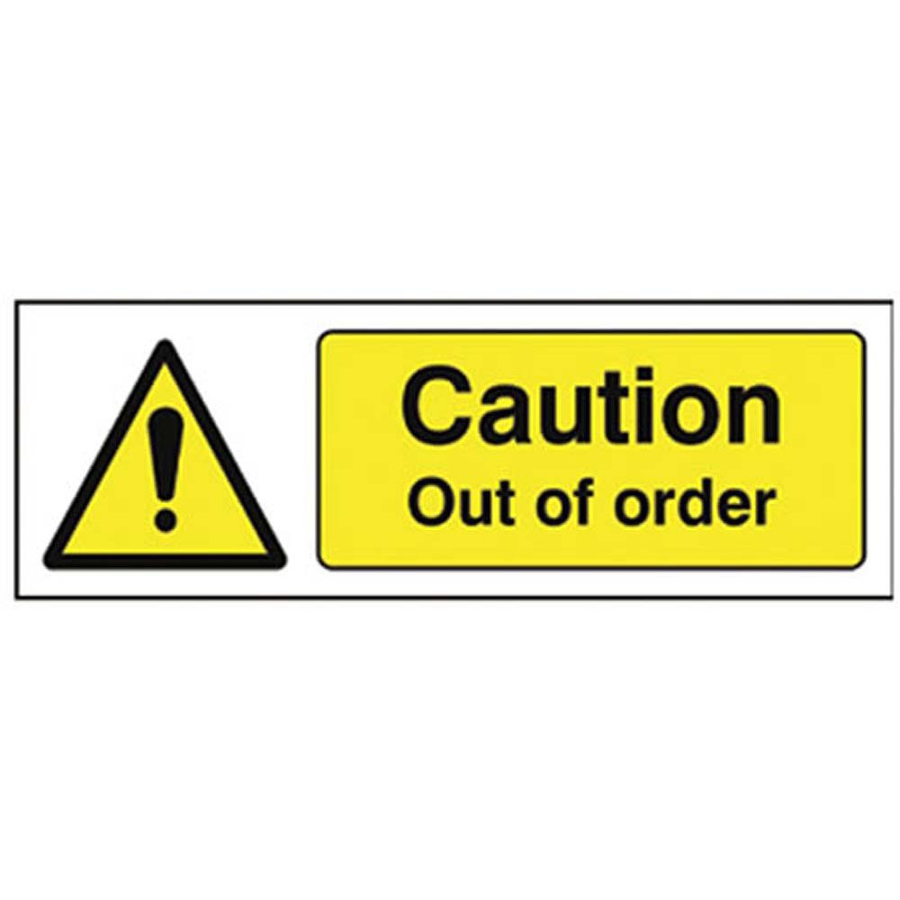 Caution Out of Order R/P 300 x 100mm
