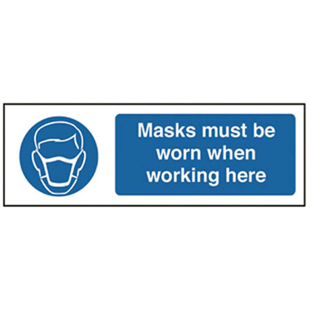 Masks Must Be Worn When. R/P 300 x 100mm
