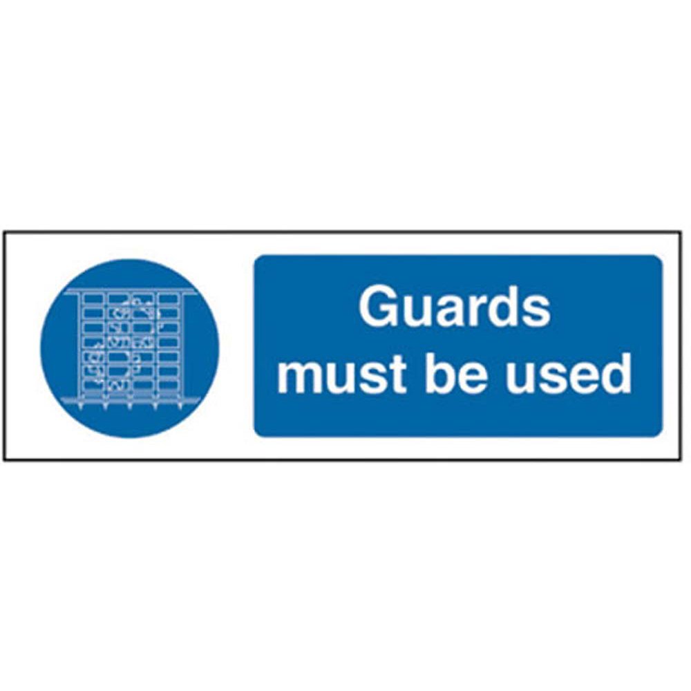 Guards Must Be Used R/P 300 x 100mm