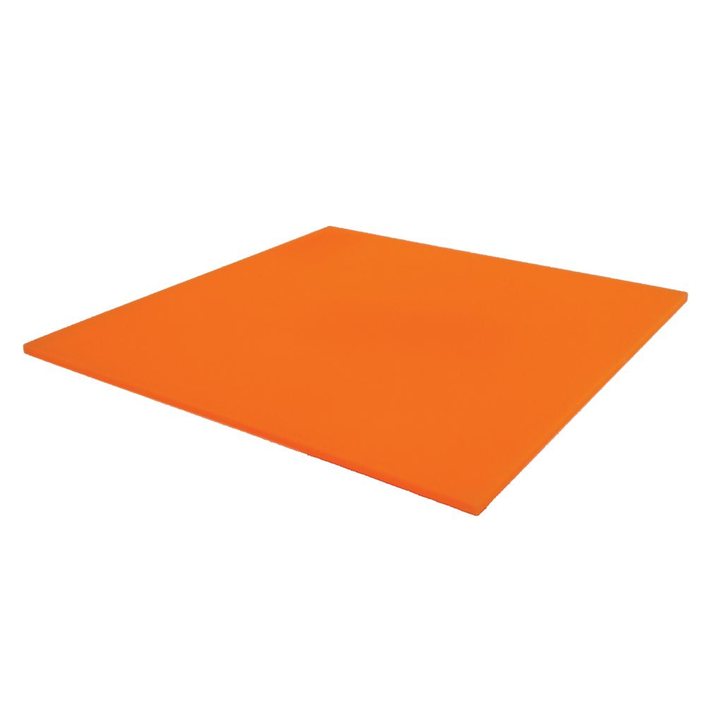 Cast Acrylic 3mm Sheet - Highlights Carnival Orange 600 x 400mm