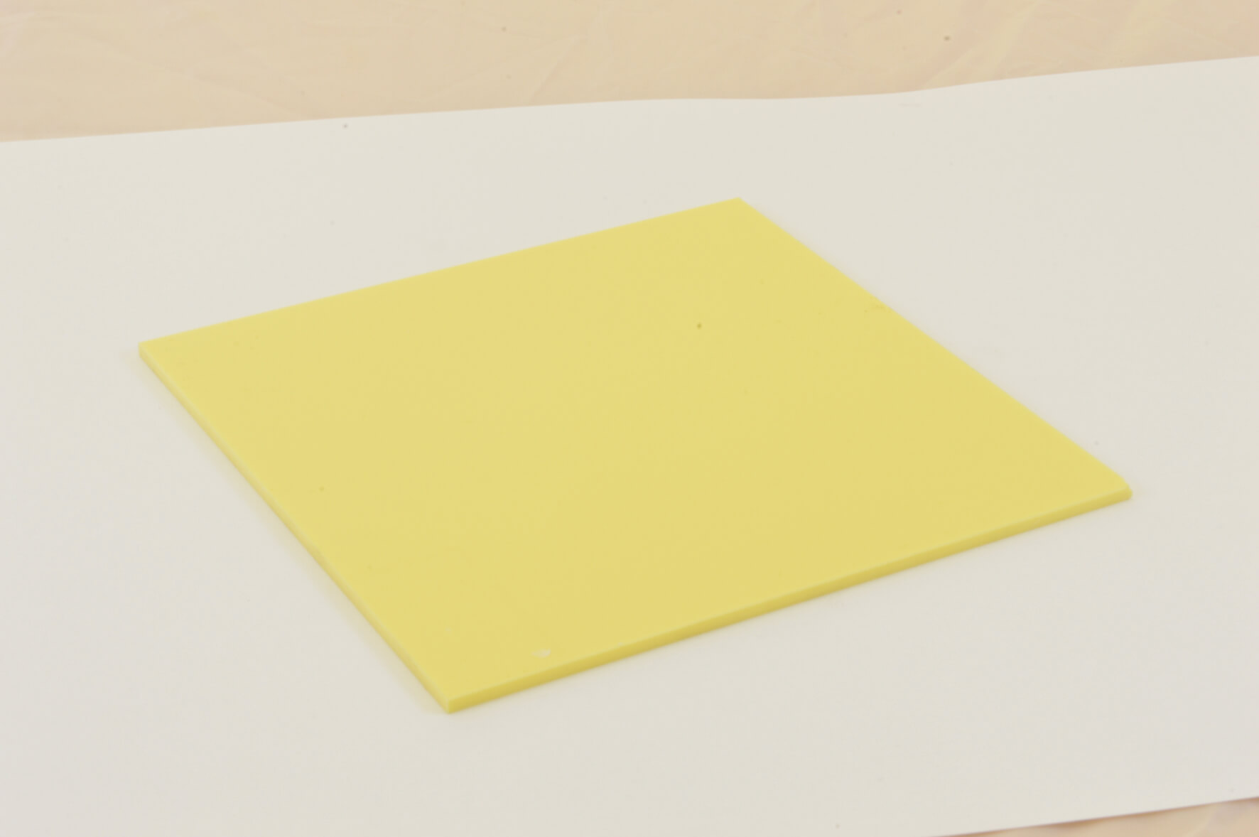 Pastels Cast Acrylic 3mm Sheet - Lemon Bonbon 600 x 400mm