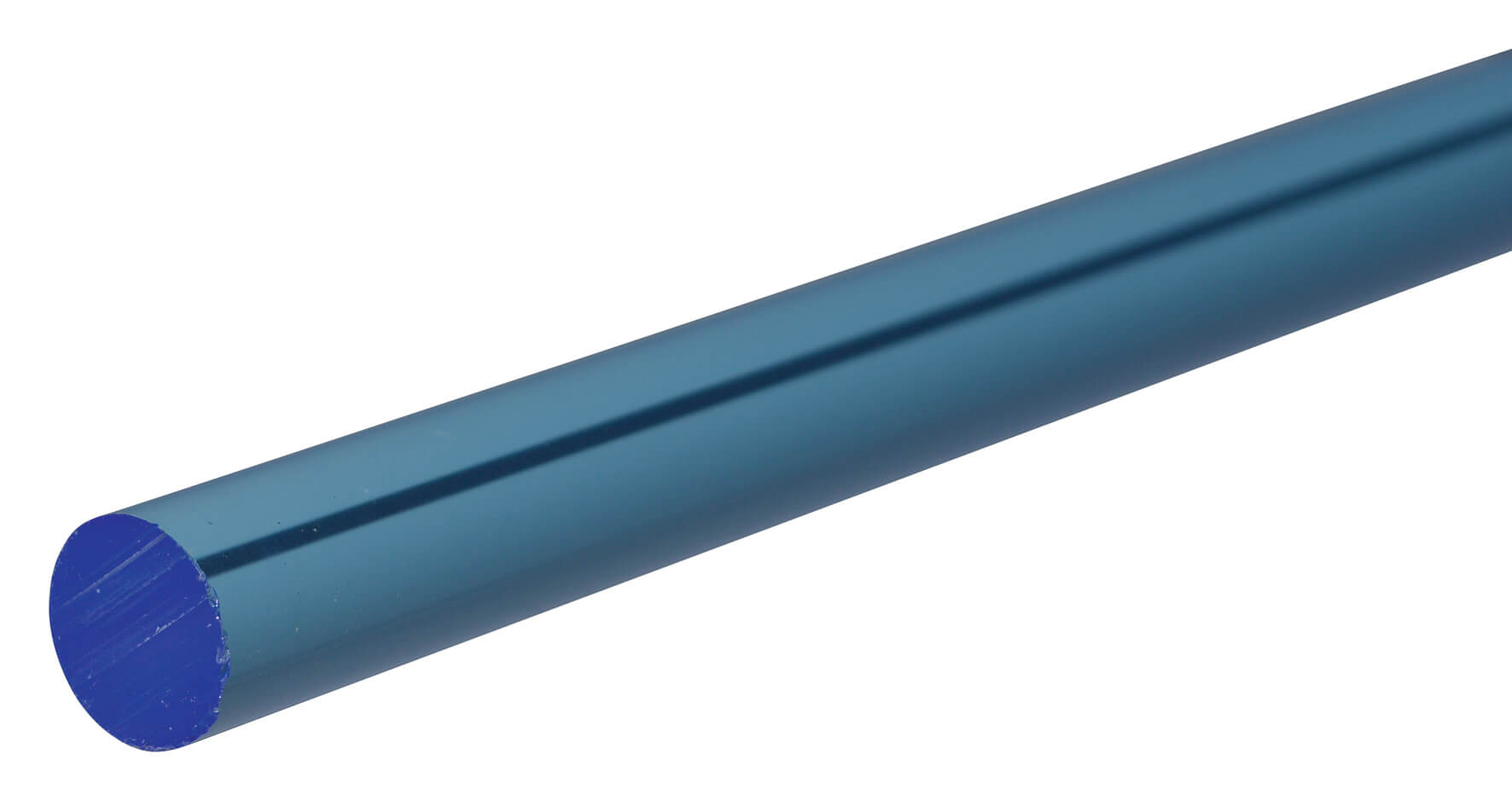Fluorescent Acrylic Rod 4mm x 500mm - Blue