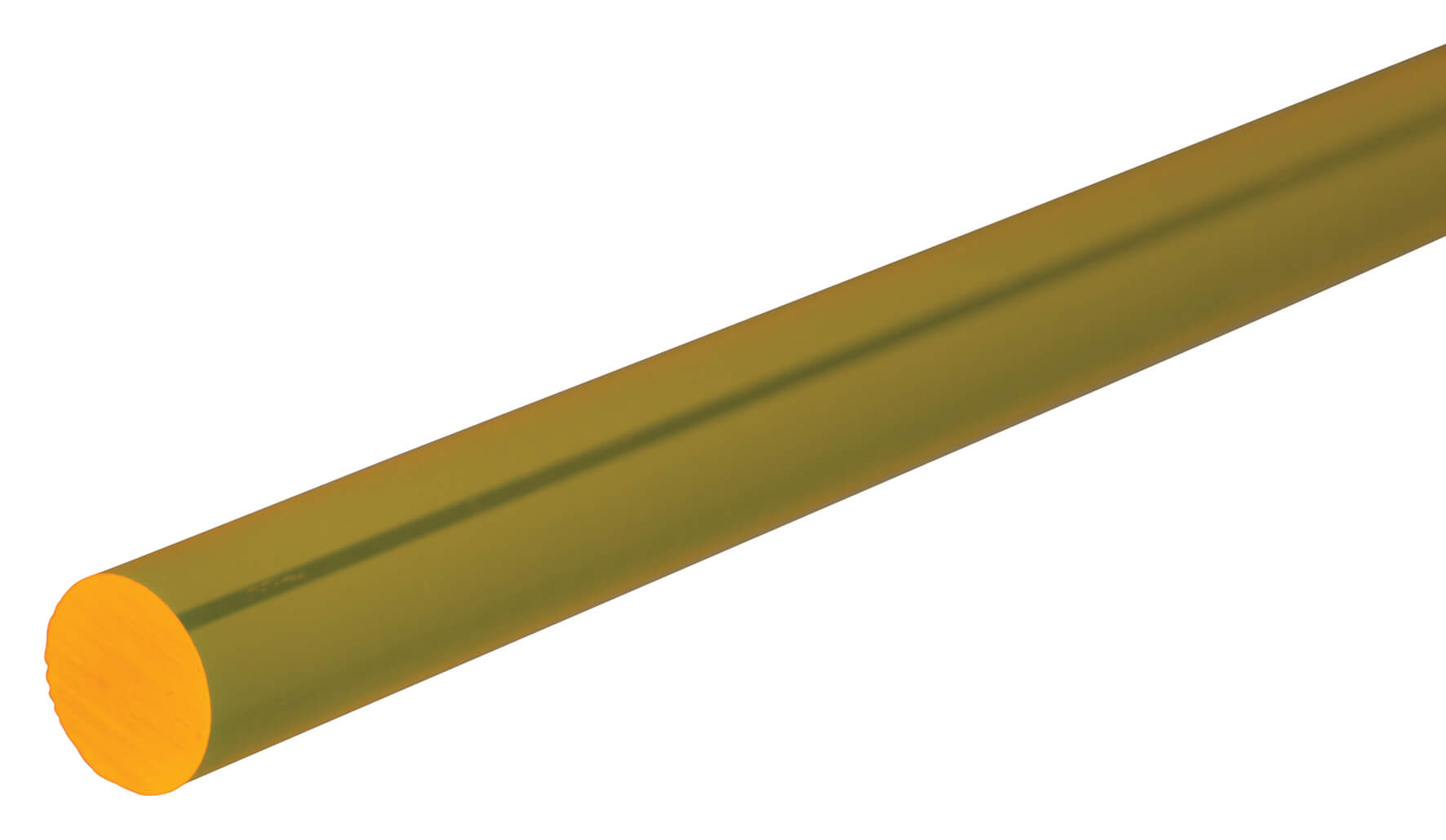 Fluorescent Acrylic Rod 4mm x 500mm - Yellow