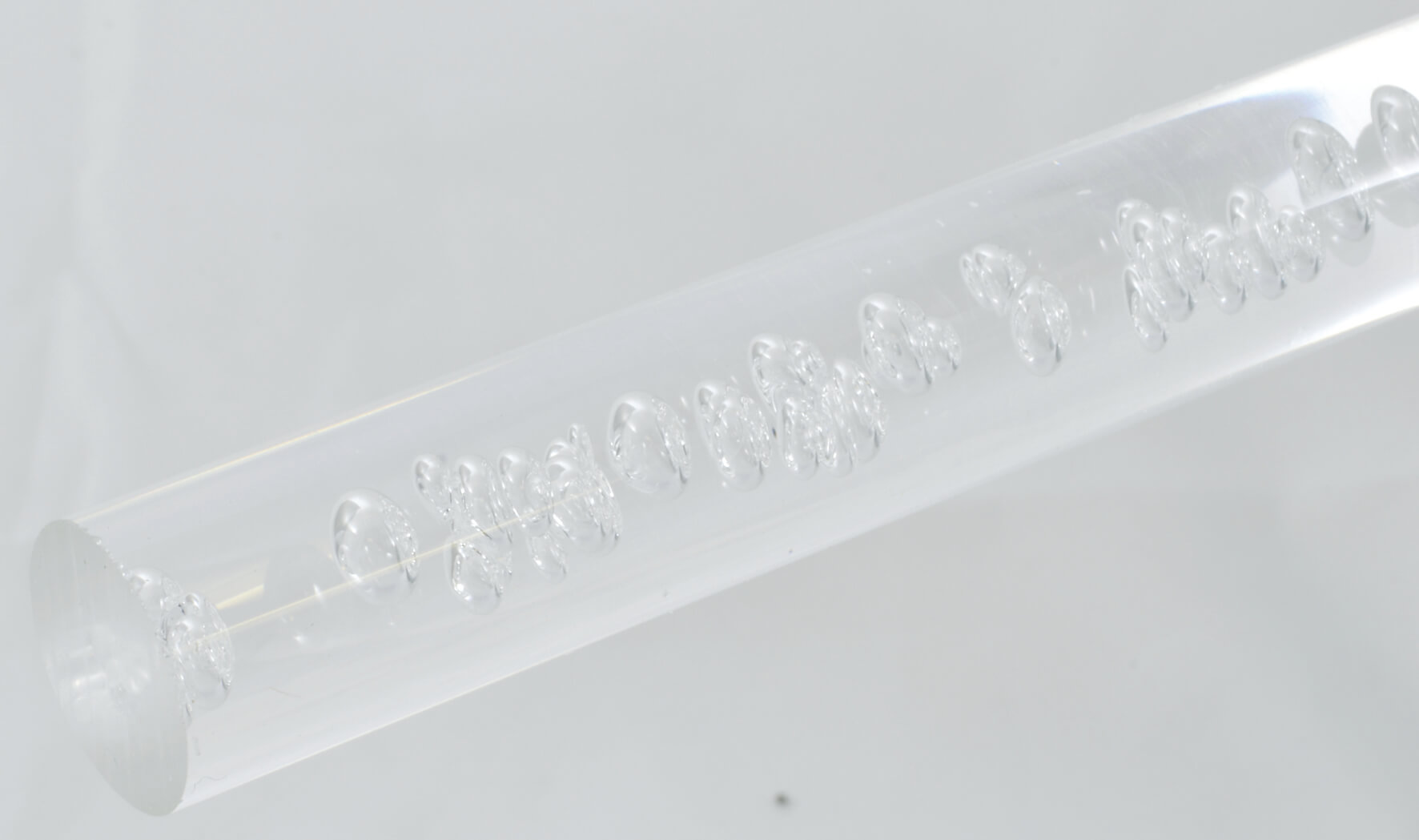 Bubble Acrylic Rod 10mm x 500mm - Clear