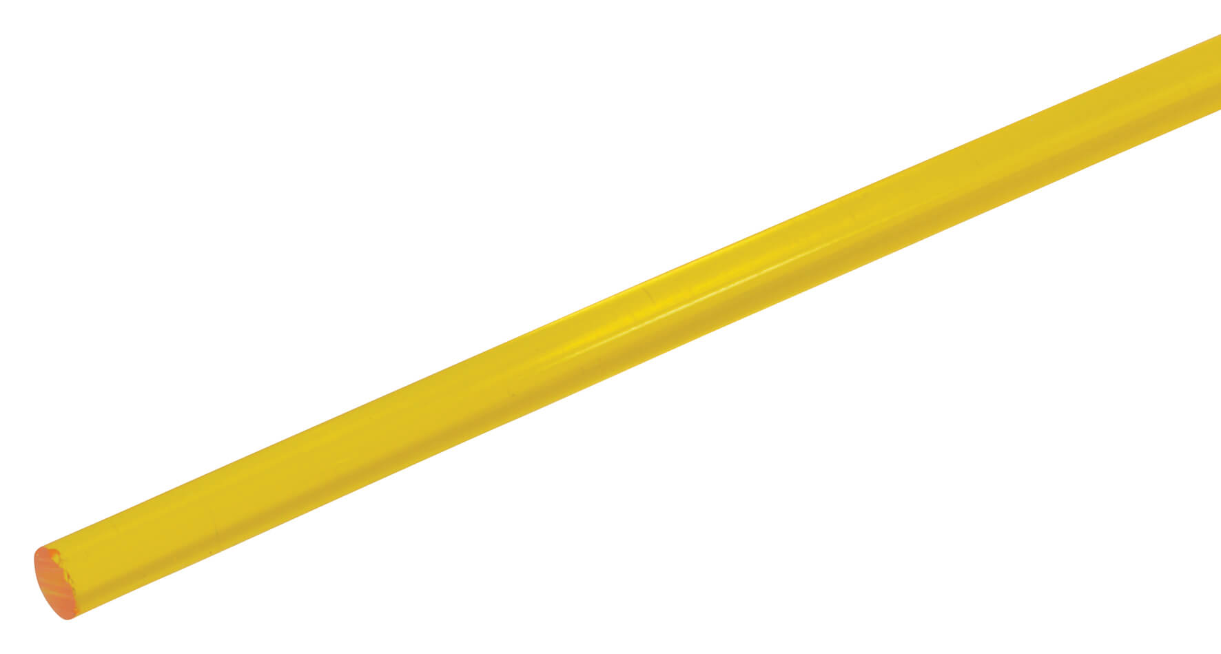Transparent Acrylic Rod 4.8mm x 610mm - Yellow