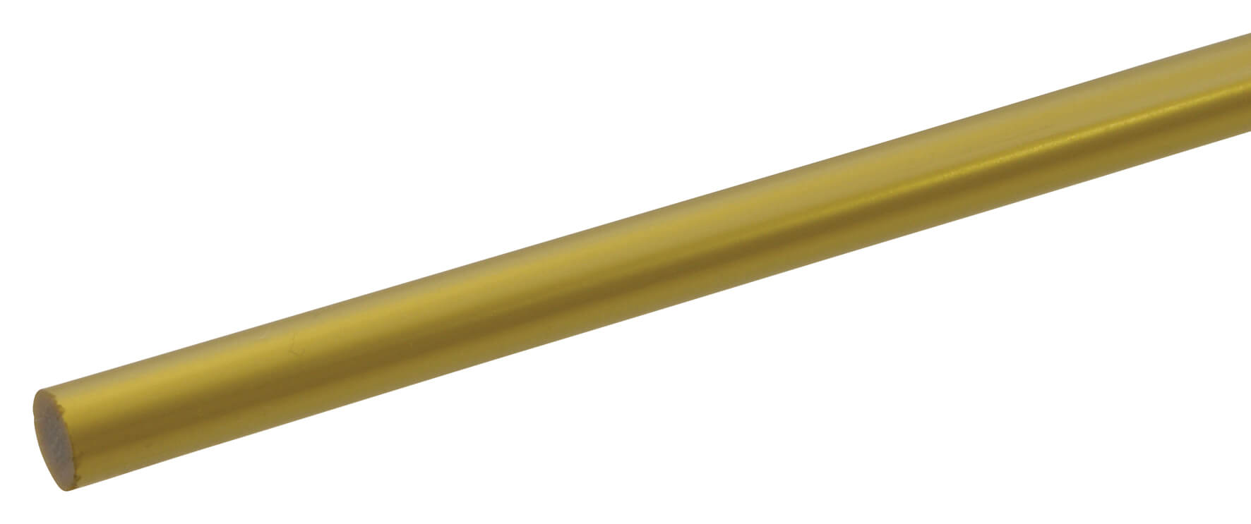 Metalic Acrylic Rod 6.4mm x 610mm - Solid Gold