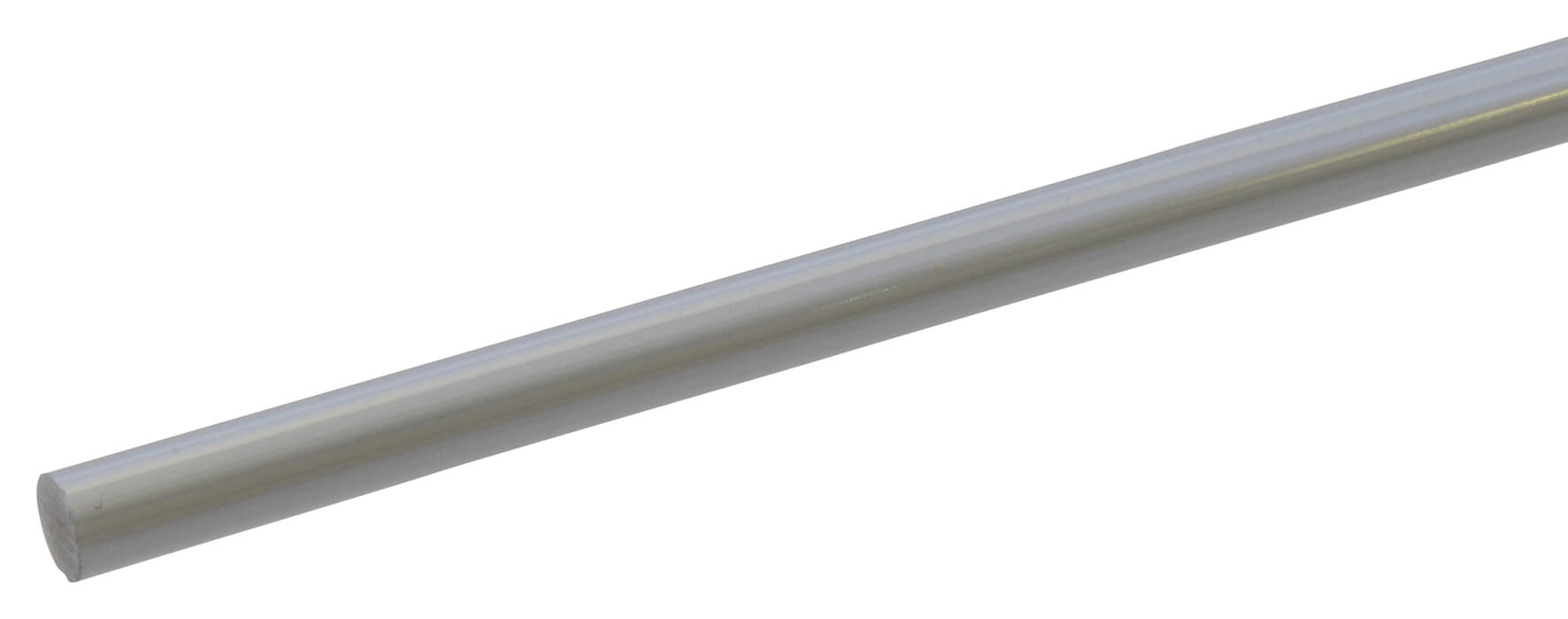 Metalic Acrylic Rod 6.4mm x 610mm - Solid Silver