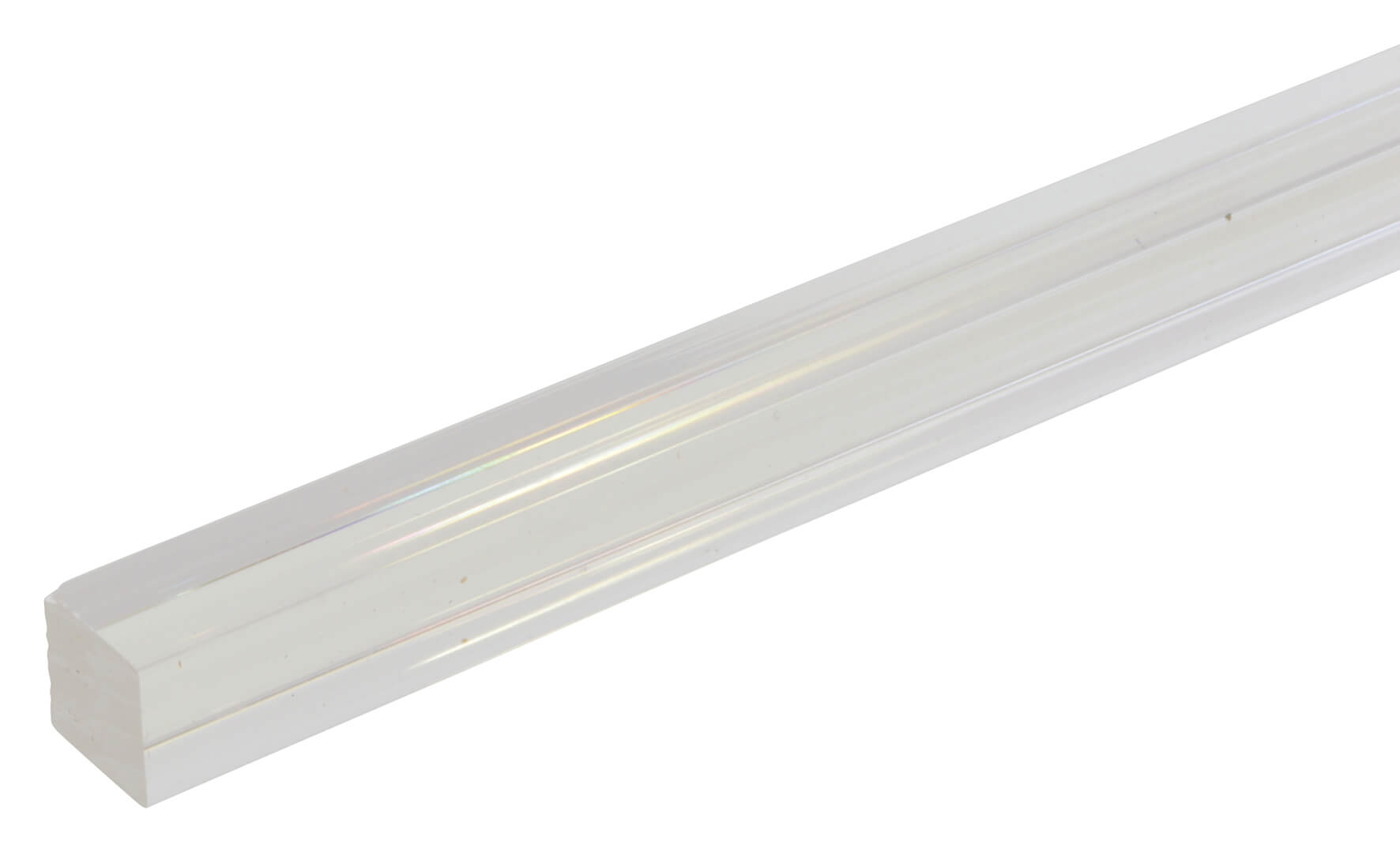 Clear Acrylic Square Bar 10mm x 610mm