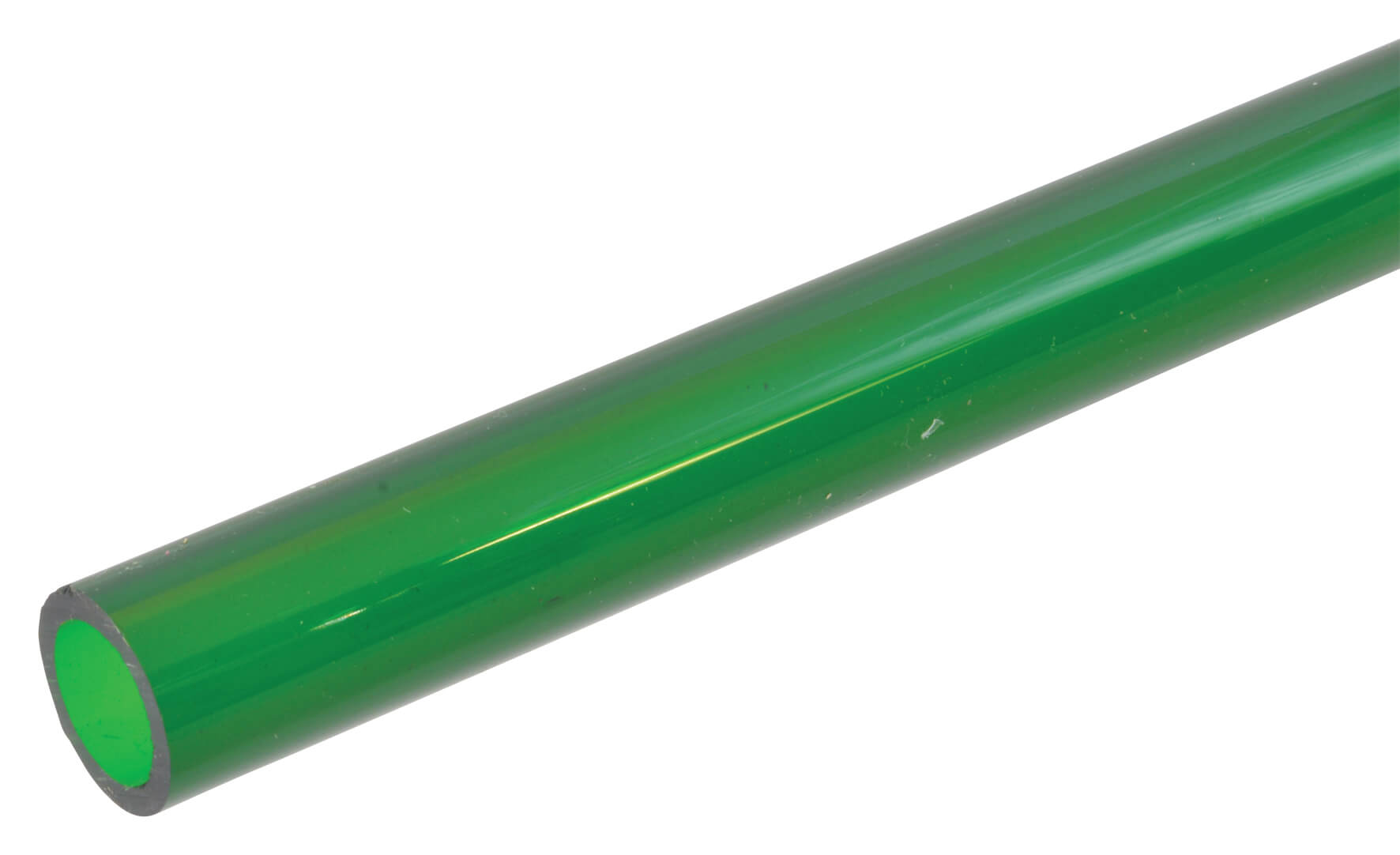 Transparent Acrylic Tube 6.4/3.2mm x 610mm - Green