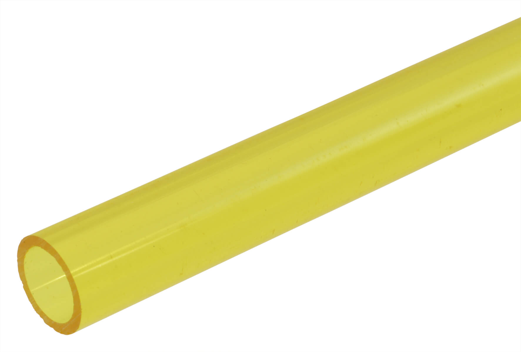 Transparent Acrylic Tube 9.5/6.4mm x 610mm - Yellow