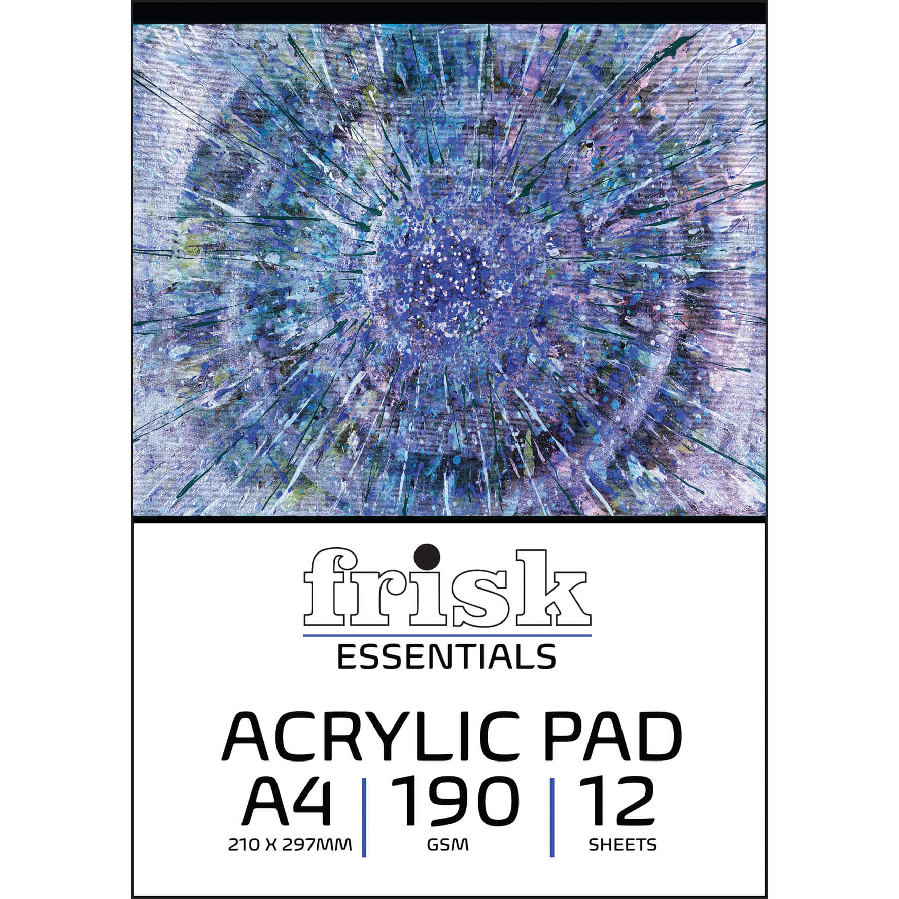 Acrylic Painting Wiro Pad A4 240gsm - 12 Sheets