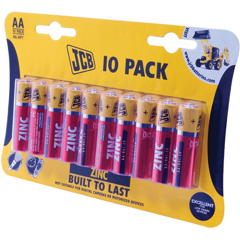 JCB Zinc Chloride AA Battery - Pack Of 10