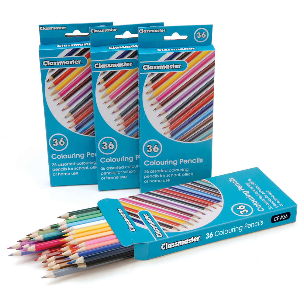 Colouring Pencils Assorted - Pack of 36
