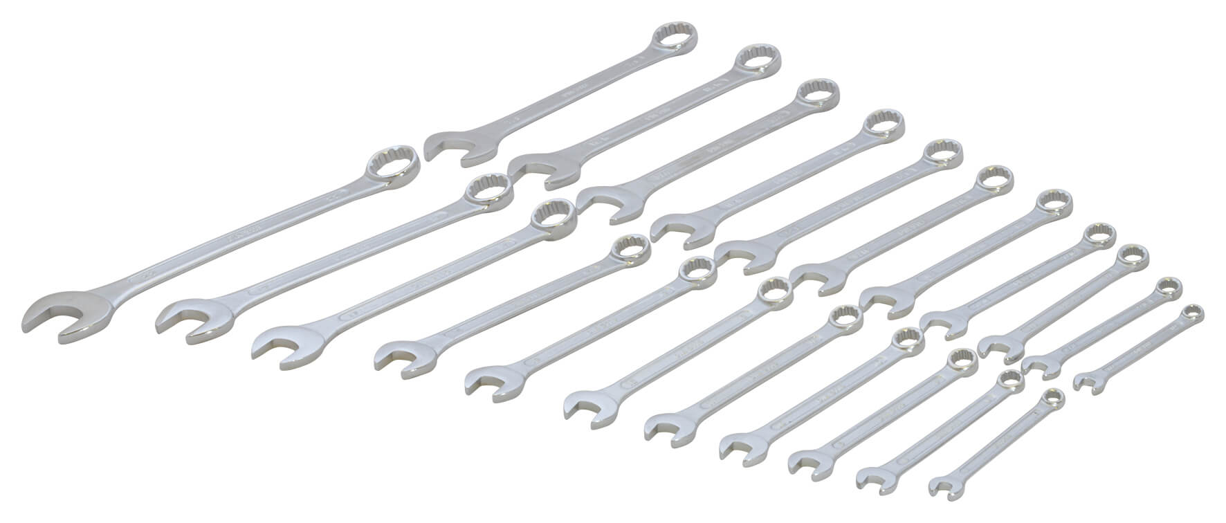 Combination Spanner Set - Metric/Imperial - 22 Piece