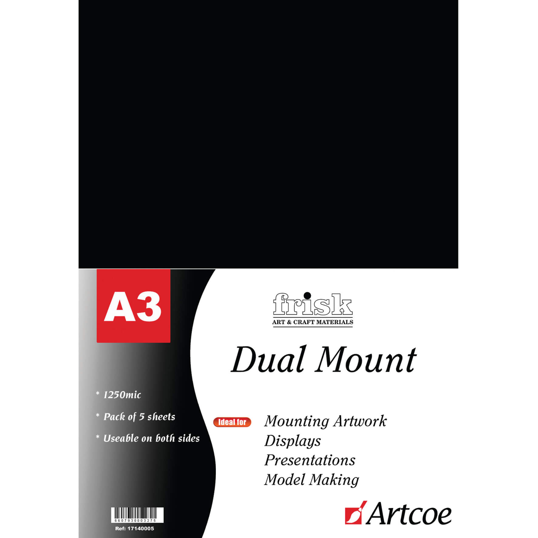 Dual Mount Black/White A3 1250micron