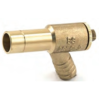 Brass Long Tail Drain Cock Type A 15mm