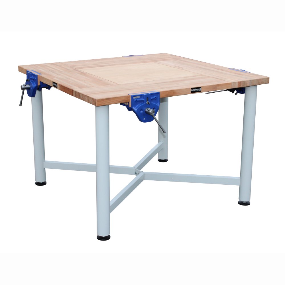 Edubench Traditional 4 Station, Metal Frame with plain screw vices