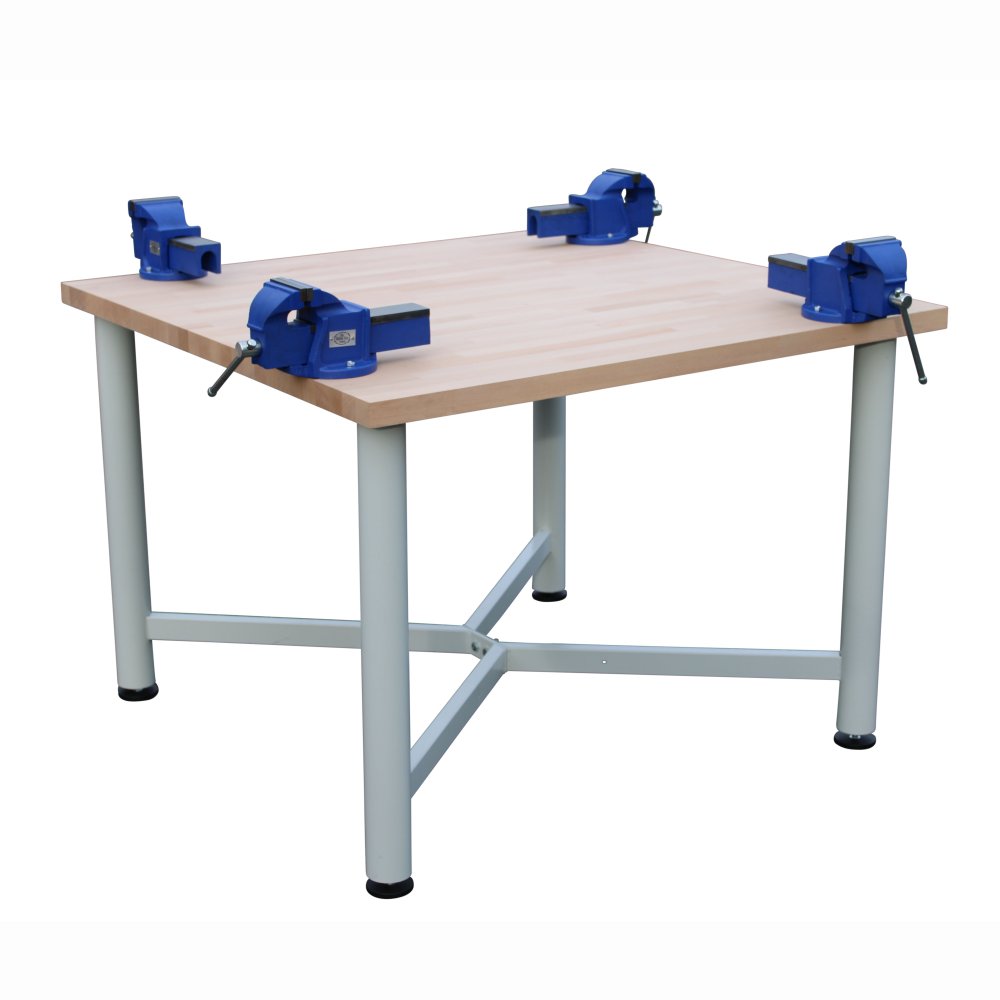 Edubench Beech 4 Station, Metal Frame with vices