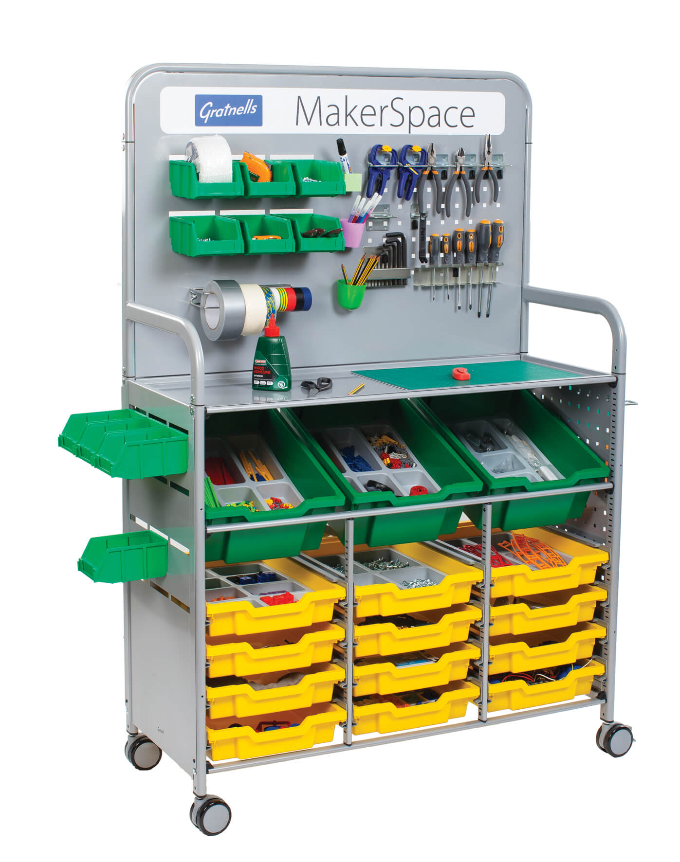 Gratnells MakerSpace Trolley H1565mm x W1025 x D430